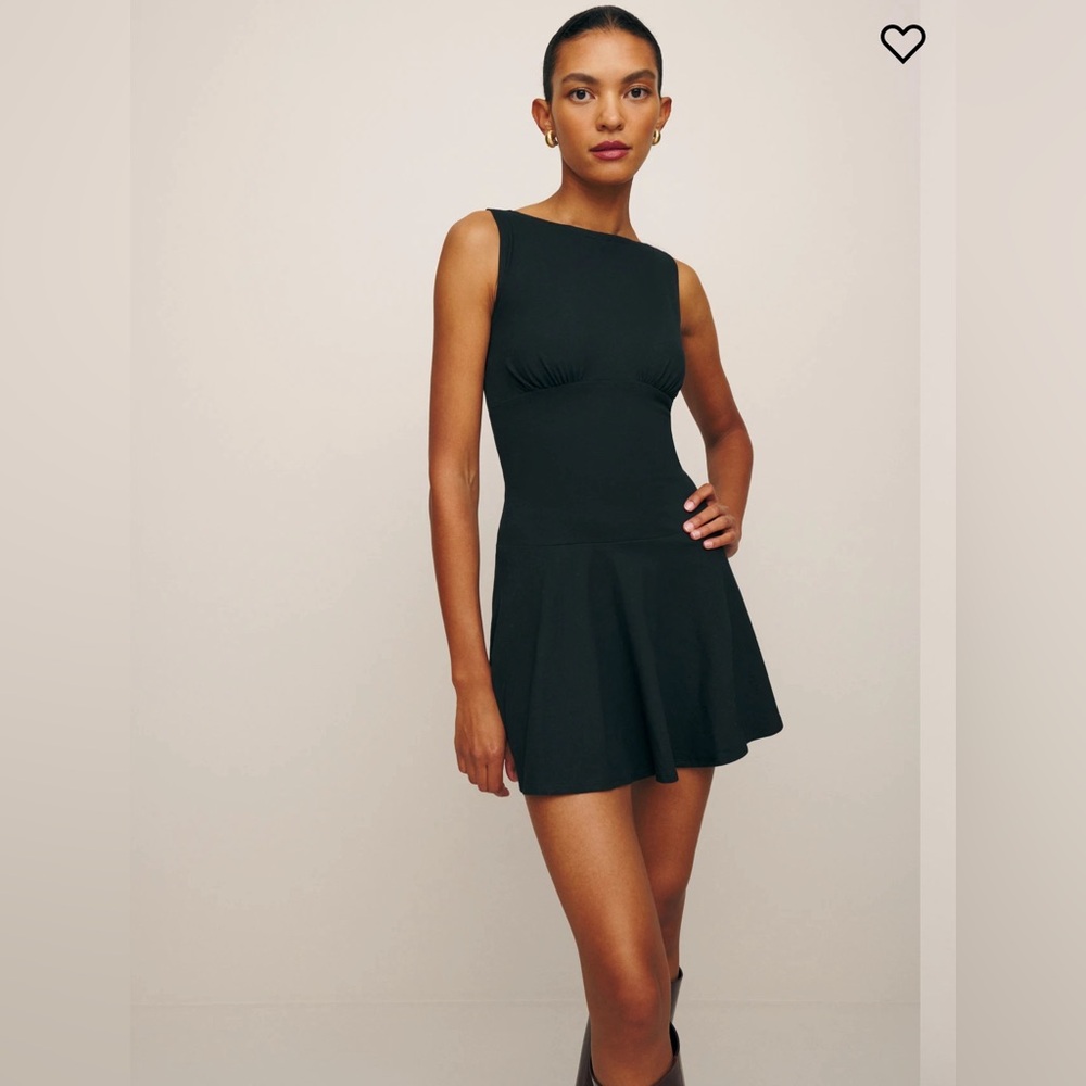 Reformation Mayve Knit Dress Black Size Small